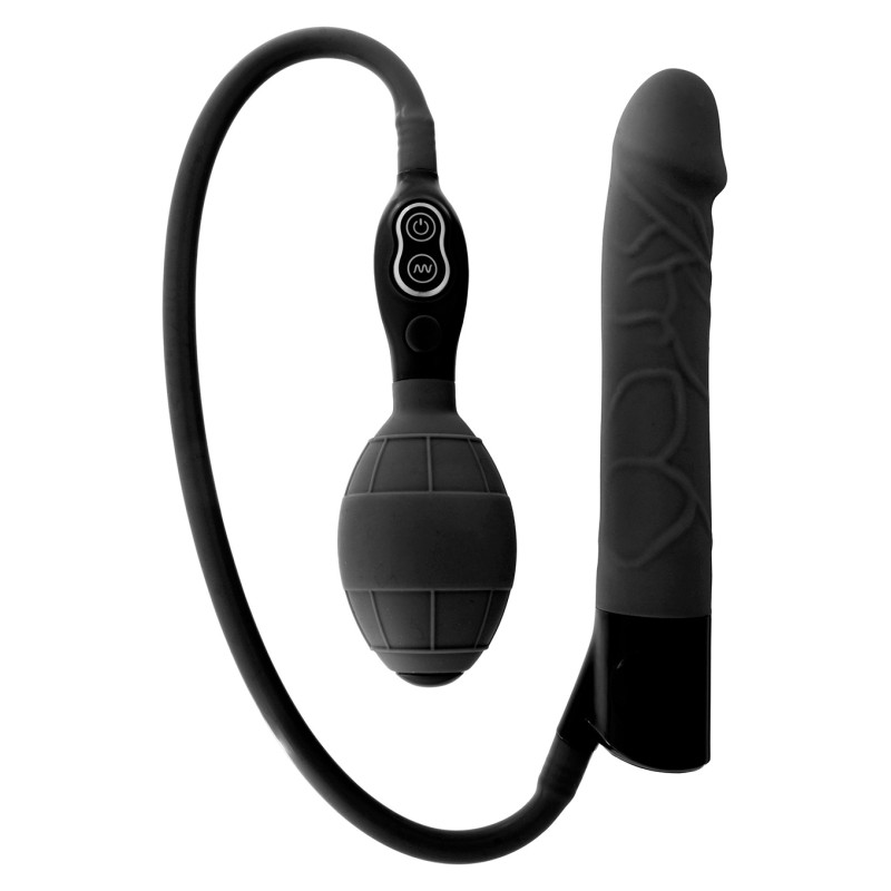 Wibrator-INFLATABLE VIBRATOR BLACK